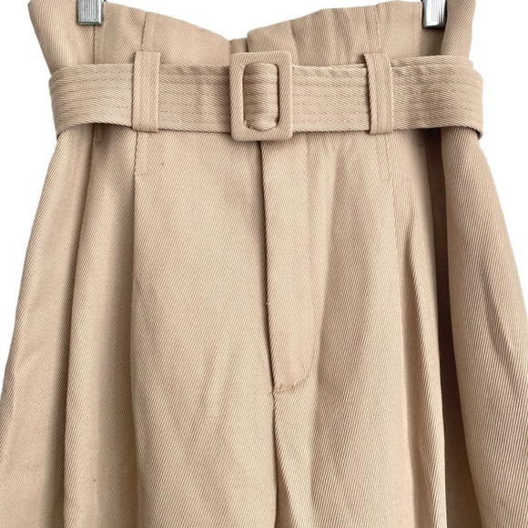 H&M TREND Wool Blend High Waisted Belted Trousers - Picture 2 of 6